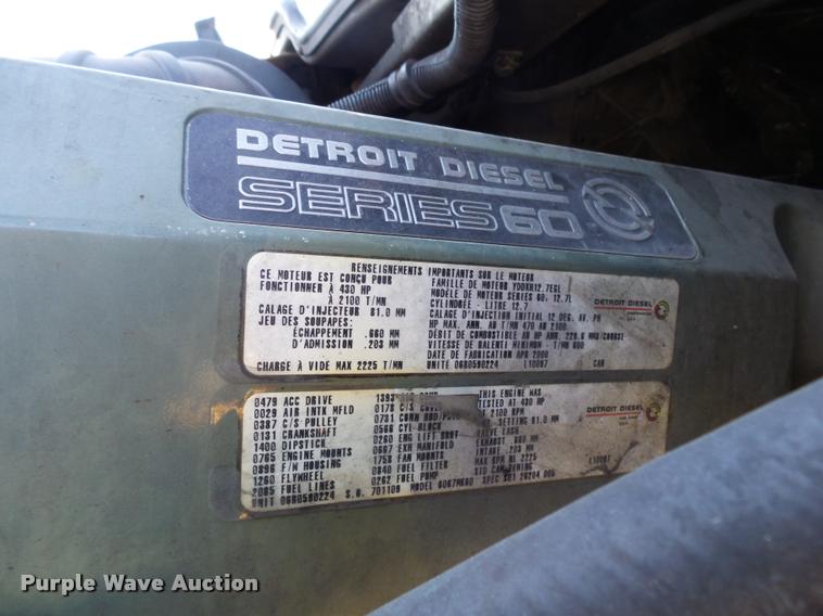 image for item K1074 2001 Freightliner Century Class semi truck