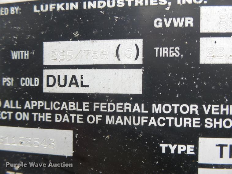 image for item K5625 2003 Lufkin TFV-CLST dry van trailer