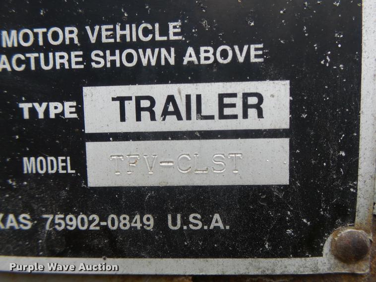 image for item K5625 2003 Lufkin TFV-CLST dry van trailer