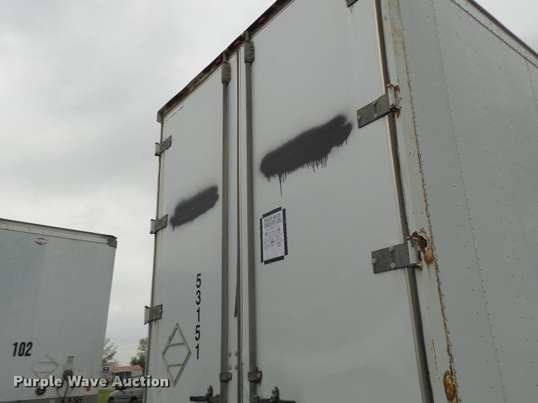 image for item K5625 2003 Lufkin TFV-CLST dry van trailer