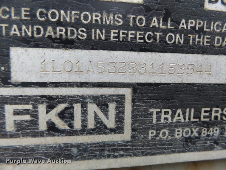 image for item K5626 2003 Lufkin TFV-CLST dry van trailer