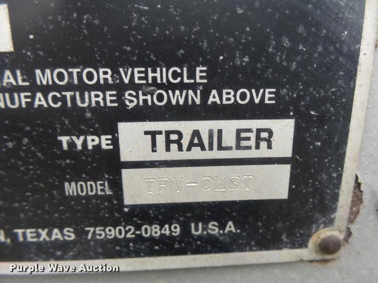 image for item K5627 2003 Lufkin TFV-CLST dry van trailer