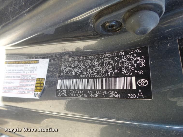image for item DA2063 2005 Scion tC