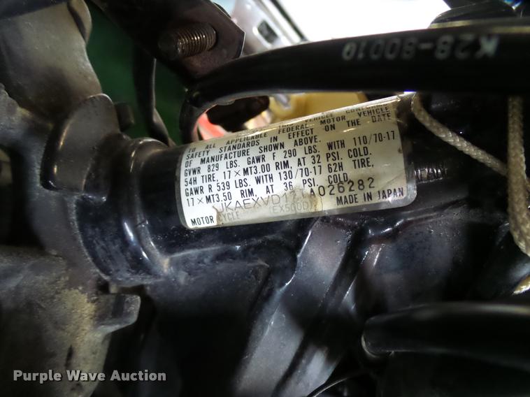 image for item L3322 1996 Kawasaki Ninja motorcycle