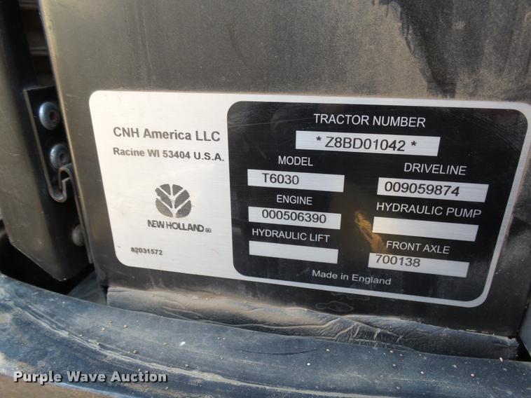 image for item AL9110 2008 New Holland T6030 tractor