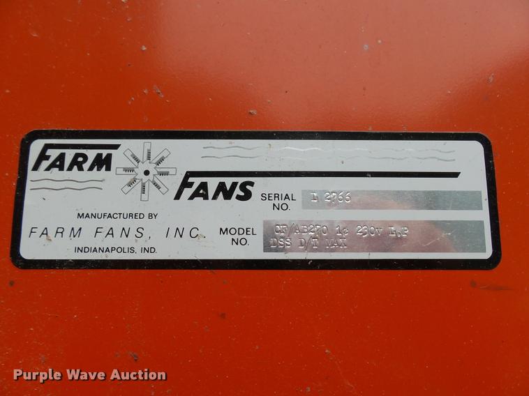 image for item AL9114 Farm Fans CF-AB-270 grain dryer