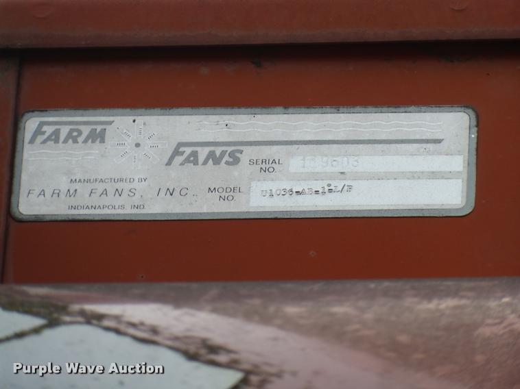 image for item AL9114 Farm Fans CF-AB-270 grain dryer