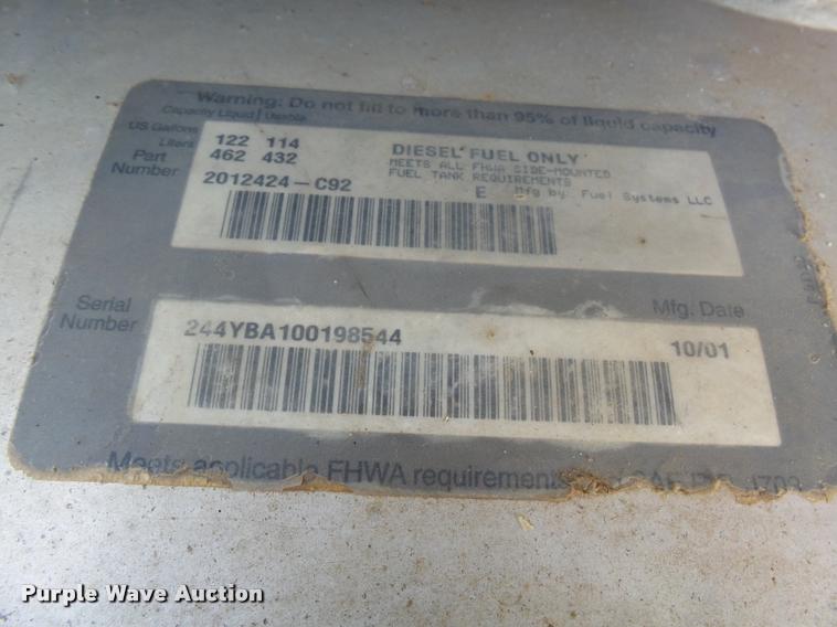 image for item AL9115 1996 International 9200 grain truck