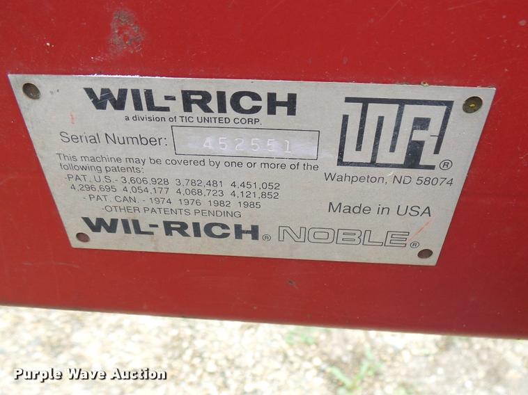 image for item AL9129 Wil-Rich Excel series field cultivator