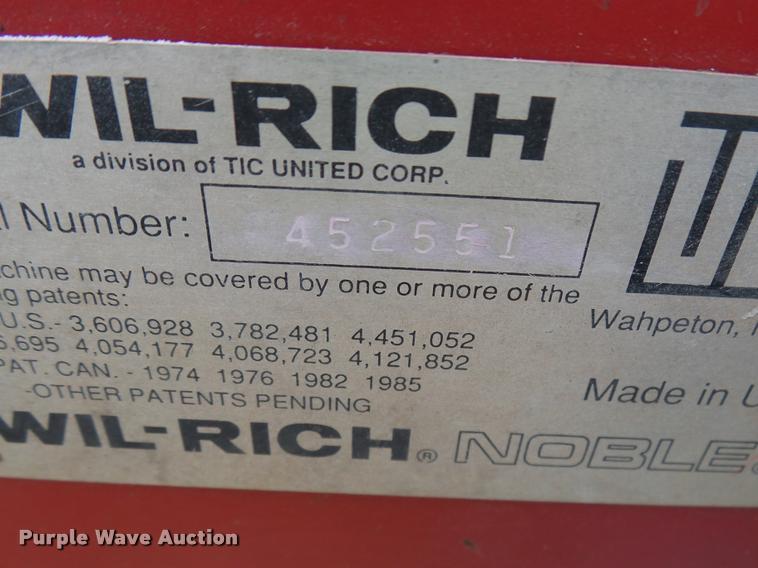 image for item AL9129 Wil-Rich Excel series field cultivator