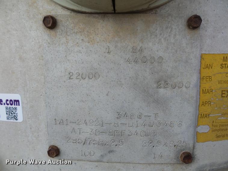 image for item AX9065 1984 Fontaine bulk feed trailer