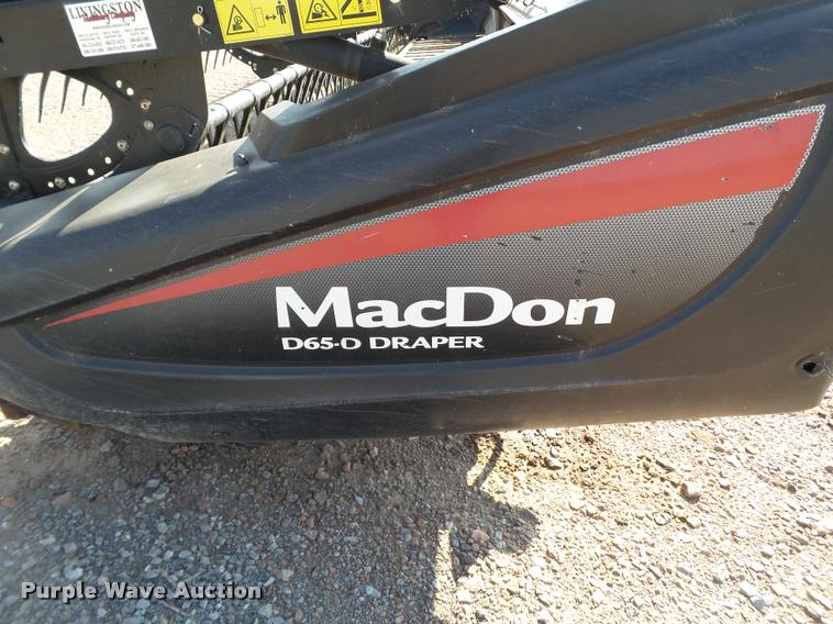 image for item BZ9227 2013 MacDon D65D draper head