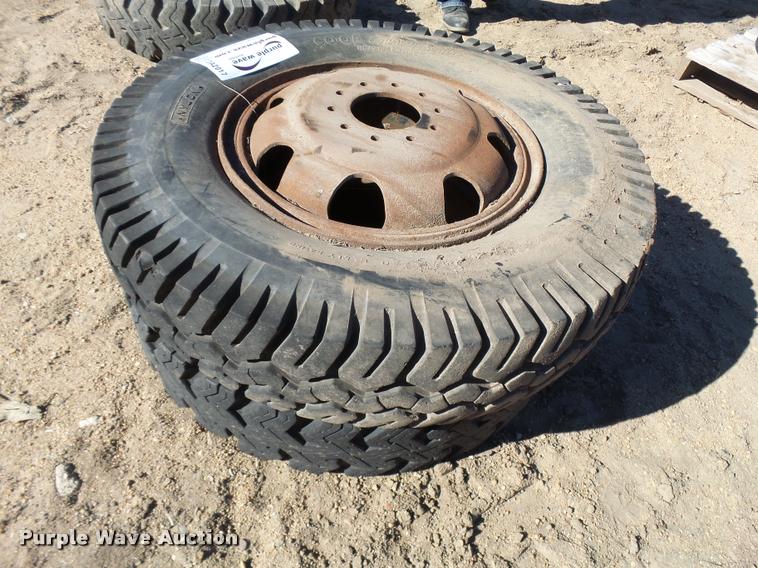 image for item DA2017 (2) 8.25-20 tires and wheels