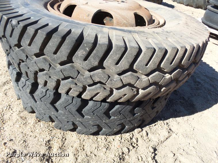 image for item DA2017 (2) 8.25-20 tires and wheels