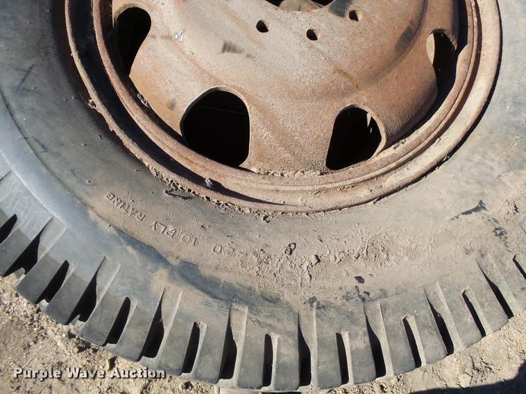 image for item DA2017 (2) 8.25-20 tires and wheels