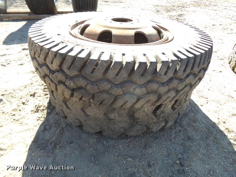 image for item DA2017 (2) 8.25-20 tires and wheels