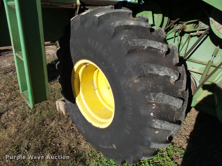 (2) Firestone 23.126 combine tires and wheels in Kinsley, KS Item DA2032 sold Purple Wave