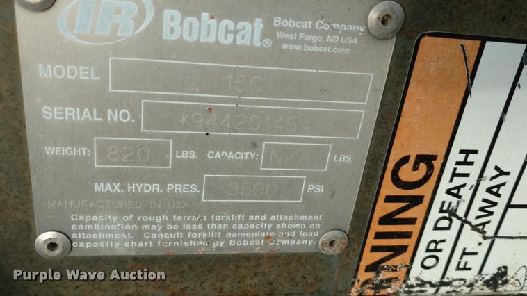image for item DA4301 Bobcat 15C auger