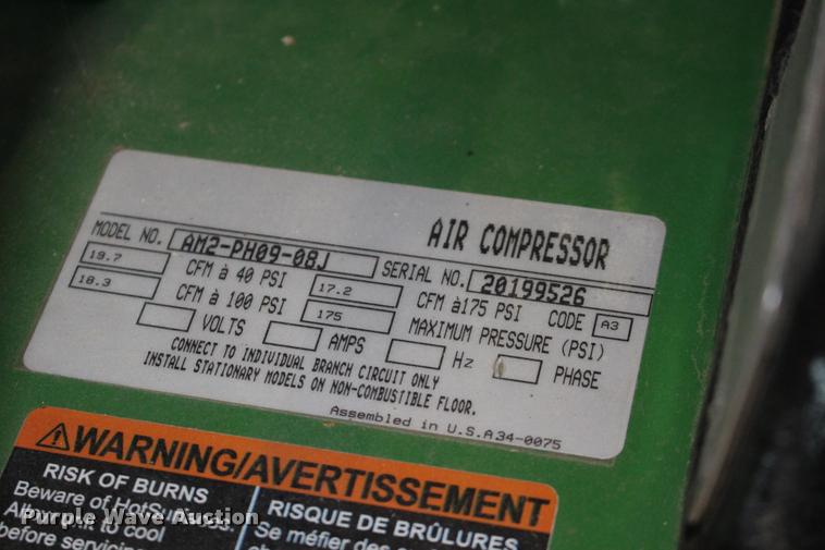 image for item DA4438 John Deere AC2-8GH air compressor