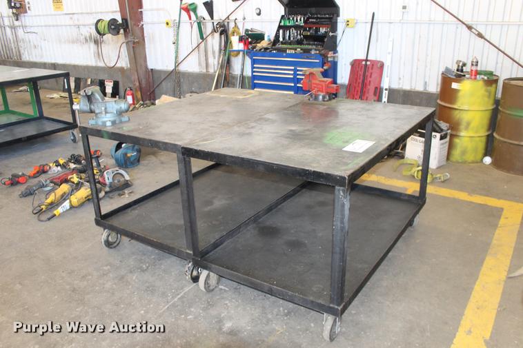 image for item DA4451 (2) steel shop tables