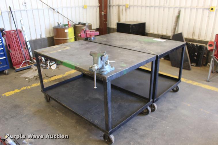 image for item DA4451 (2) steel shop tables