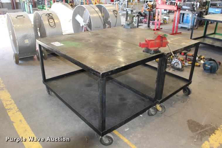 image for item DA4451 (2) steel shop tables