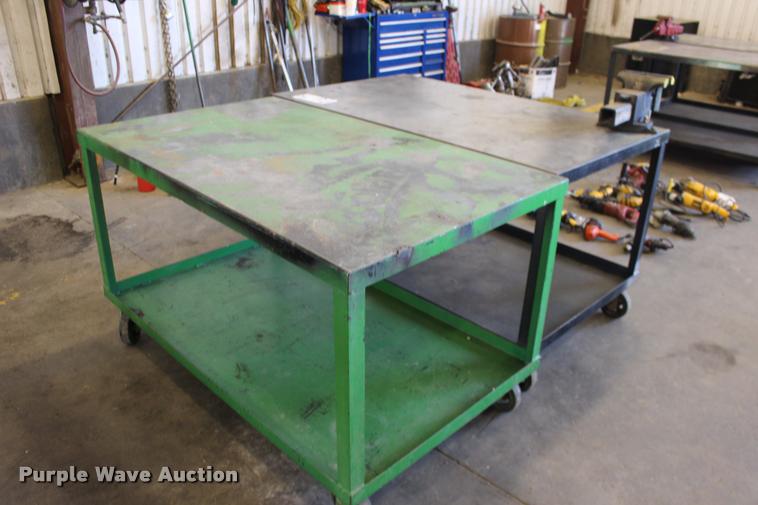 image for item DA4452 (2) steel shop tables