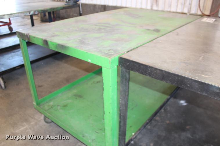 image for item DA4452 (2) steel shop tables
