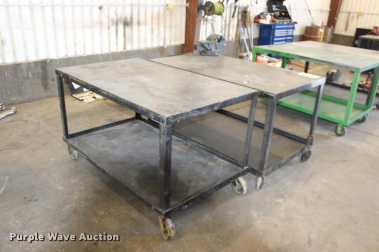 image for item DA4453 (2) steel shop tables