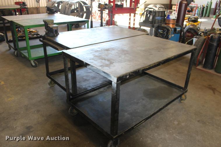 image for item DA4453 (2) steel shop tables
