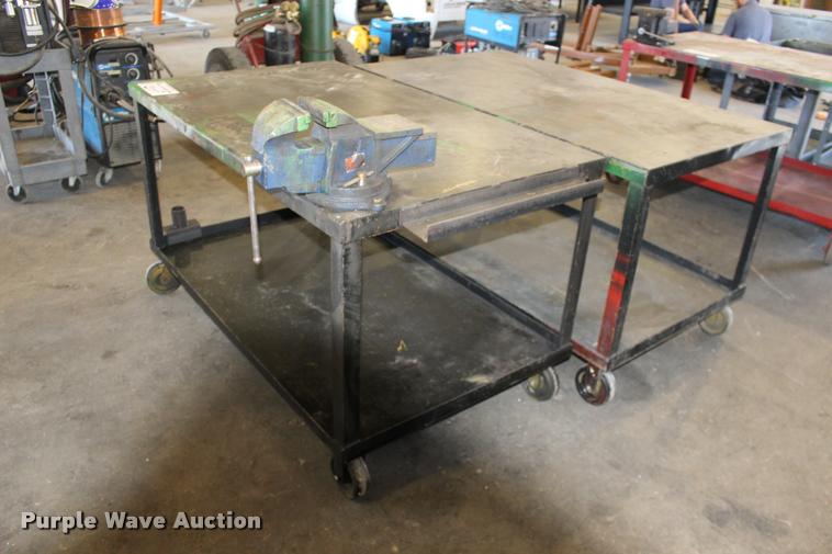 image for item DA4453 (2) steel shop tables