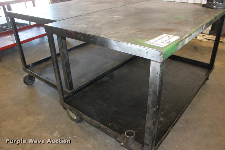 image for item DA4453 (2) steel shop tables