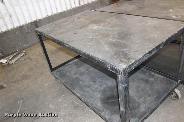 image for item DA4453 (2) steel shop tables