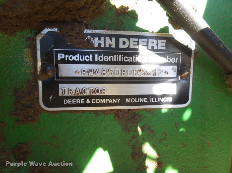 image for item DA4668 1984 John Deere 4850 MFWD tractor