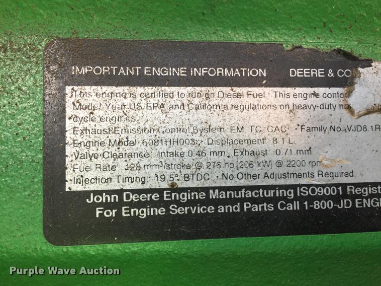image for item G7498 1998 John Deere 9610 combine