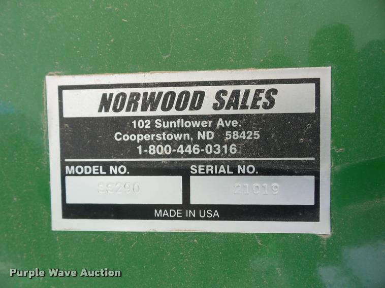 image for item J8694 Norwood Seed Shuttle SS290 seed tender