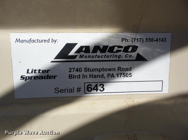 image for item J8696 2012 Lanco LS5330 manure/lime spreader