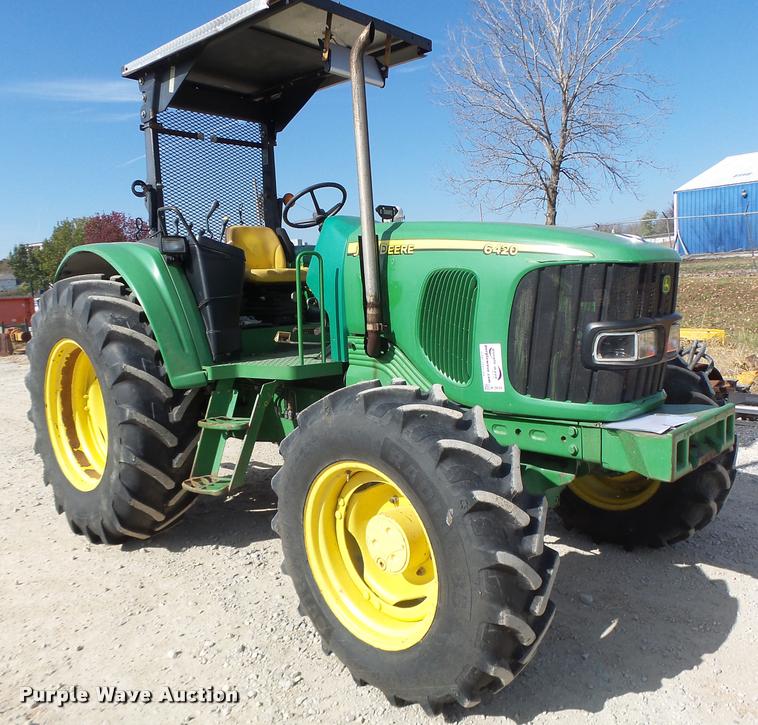 image for item K5633 2003 John Deere 6420 MFWD tractor