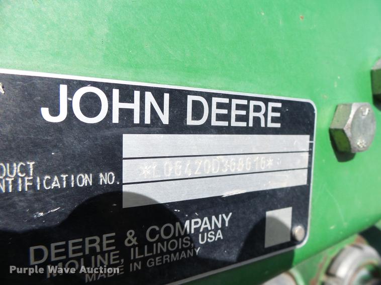 image for item K5633 2003 John Deere 6420 MFWD tractor