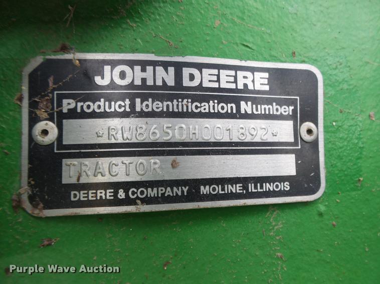 image for item L4101 1982 John Deere 8650 4WD tractor