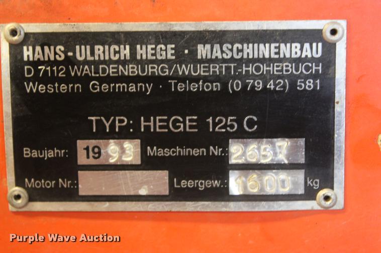 image for item L4864 1993 Hege 125C plot combine