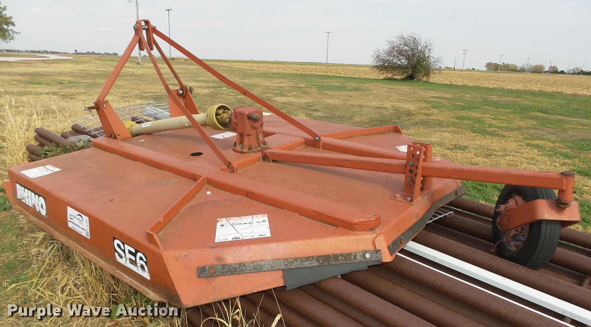 Rhino SE6 rotary mower in Trumbull, NE Item L4104 sold Purple Wave