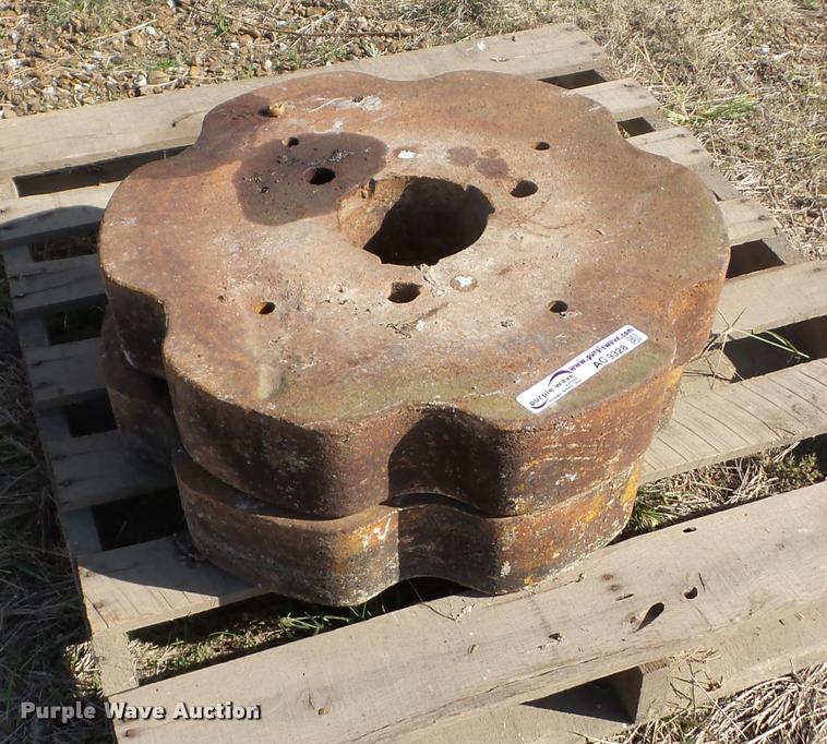 image for item AG9328 (2) Oliver tractor wheel weights