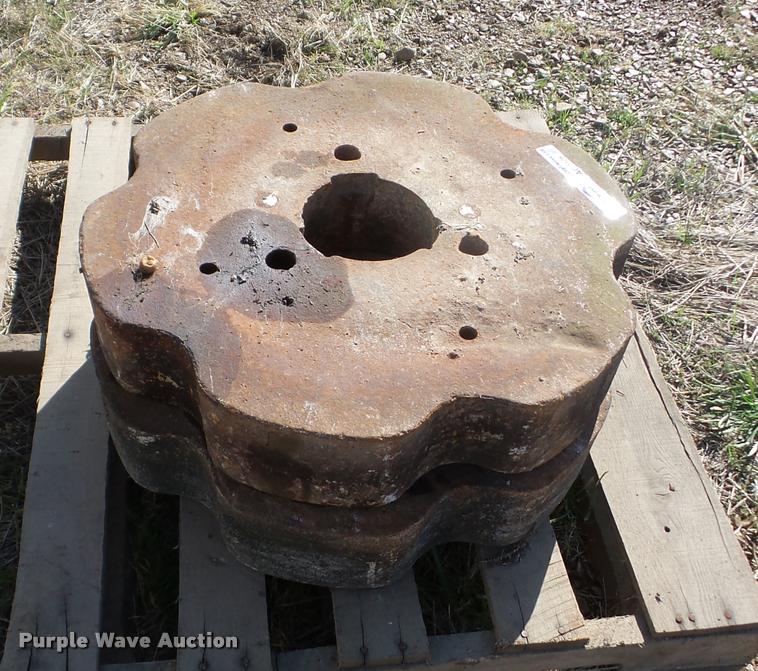 image for item AG9328 (2) Oliver tractor wheel weights