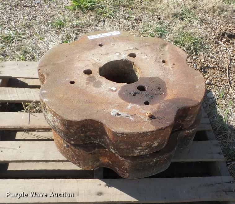 image for item AG9328 (2) Oliver tractor wheel weights