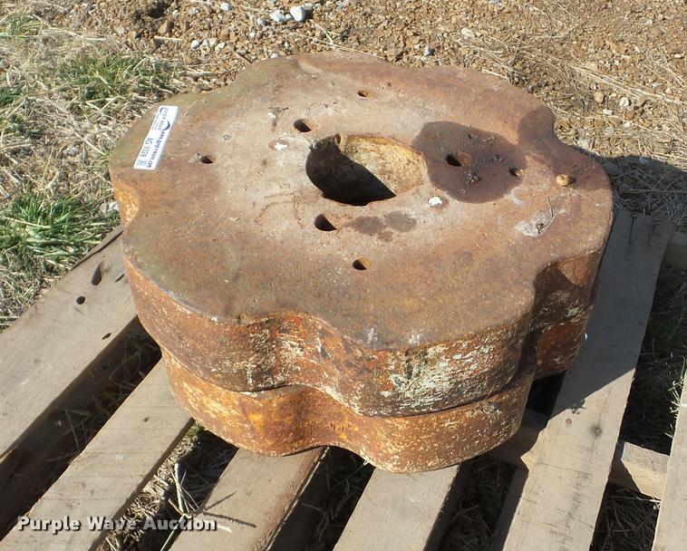image for item AG9328 (2) Oliver tractor wheel weights