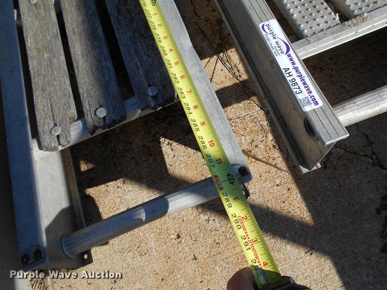 image for item AH9873 (2) aluminum scaffold planks