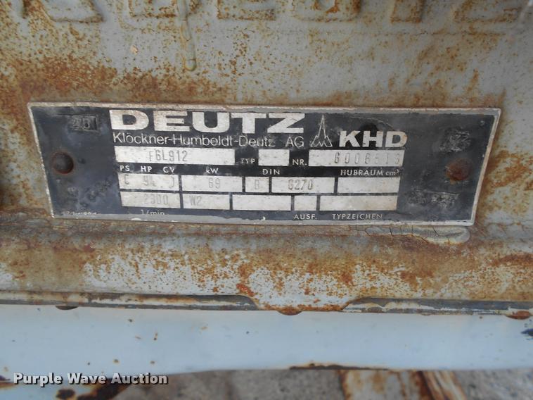 image for item AH9876 Deutz F6L912 six cylinder diesel engine