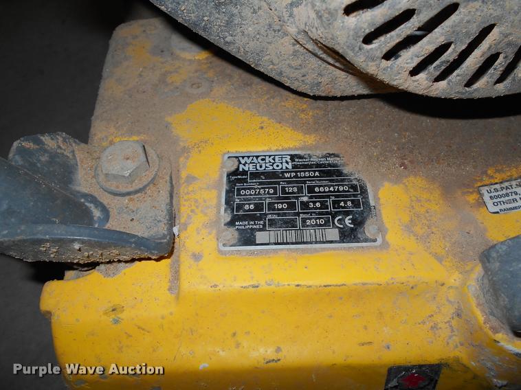 image for item AH9881 Wacker Neuson WP1550A plate compactor