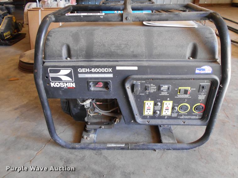 image for item AH9885 Koshin GEH-6000DX generator